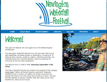 Tablet Screenshot of newingtonwaterfallfestival.com